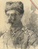 PERFILIEFF Vladimir Portrait Of General Denikin PERFILIEFF Vladimir Portrait Of General Denikin