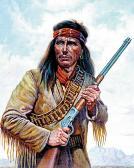 PERILLO Gregory Portrait Of Native American Indian With Rifle PERILLO Gregory Portrait Of Native American Indian With Rifle