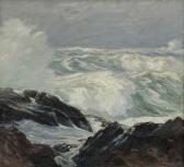 PERKINS Parker S. Waves Crashing On Rocks PERKINS Parker S. Waves Crashing On Rocks
