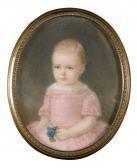 PETER Emanuel Thomas A Portrait Of A Girl In A Pink Dress PETER Emanuel Thomas A Portrait Of A Girl In A Pink Dress