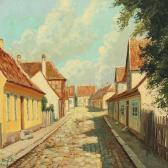 PETERSEN A. Krogh Summer Day In A Danish Town PETERSEN A. Krogh Summer Day In A Danish Town