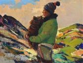 PETERSEN Emanuel A. An Inuit Collecting Peat PETERSEN Emanuel A. An Inuit Collecting Peat