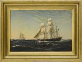 PETERSEN Johan Erik Christian Ships In Heavy Seas PETERSEN Johan Erik Christian Ships In Heavy Seas