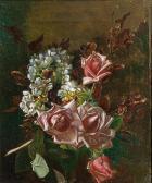PETERSEN Sophus Bunch Of Flowers With Roses PETERSEN Sophus Bunch Of Flowers With Roses