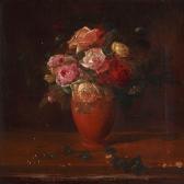 PETERSEN Sophus Still Life With Roses In A Vase PETERSEN Sophus Still Life With Roses In A Vase