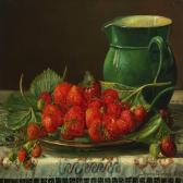 PETERSEN Sophus Still Life With Strawberries And A Jug PETERSEN Sophus Still Life With Strawberries And A Jug