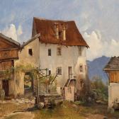 PETERSEN Vilhelm Houses In The Mountains In Tirol Near Meran PETERSEN Vilhelm Houses In The Mountains In Tirol Near Meran