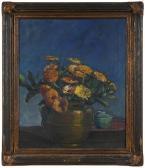PETERSON Jane Vase Of Zinnias PETERSON Jane Vase Of Zinnias