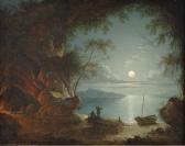 PETHER Sebastian Figures In A Moonlit Cove PETHER Sebastian Figures In A Moonlit Cove