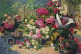 PETIT Alfred Paniers Et Pots De Fleurs Dans Un Jardin PETIT Alfred Paniers Et Pots De Fleurs Dans Un Jardin