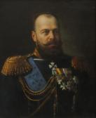 PETIT F. Portrait Of The Russian Tsar Alexander Iii PETIT F. Portrait Of The Russian Tsar Alexander Iii