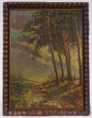 PETIT F. Wooded Landscape PETIT F. Wooded Landscape