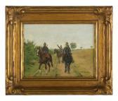 PETIT-GERARD Pierre French Soldiers On Horseback PETIT-GERARD Pierre French Soldiers On Horseback