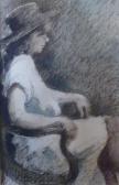 PETIT Jeannette « Jeune Fille Assise » PETIT Jeannette « Jeune Fille Assise »