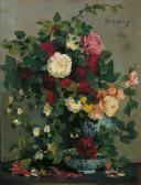 PETIT-WERRY Georges Vase De Fleurs PETIT-WERRY Georges Vase De Fleurs