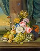 PETTER Franz Xaver Blumen- Und Früchtestillleben Mit Vogelnest PETTER Franz Xaver Blumen- Und Früchtestillleben Mit Vogelnest