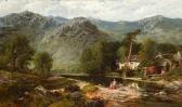PETTITT George William A View Of The Lake District, Thought To Be Easedale Beck, Grasmere PETTITT George William A View Of The Lake District, Thought To Be Easedale Beck, Grasmere