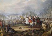 PFLUG Johann Baptist Battle Scene From The Napoleonic Wars. PFLUG Johann Baptist Battle Scene From The Napoleonic Wars.