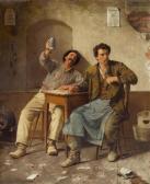PFYFFER, Eduard Two Workers Playing Cards PFYFFER, Eduard Two Workers Playing Cards