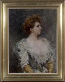 PHILIPPET Leon Portrait Of A Woman PHILIPPET Leon Portrait Of A Woman