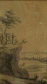 PHILIPS Jan Caspar - « Personnages Dans Un Paysage » PHILIPS Jan Caspar - « Personnages Dans Un Paysage »