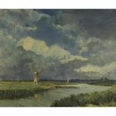 PHIPPS Juhan Marsh-lined River Before A Windmill PHIPPS Juhan Marsh-lined River Before A Windmill