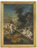 PIANCA Giuseppe Antonio Gioco Di Putti Entro Paesaggio PIANCA Giuseppe Antonio Gioco Di Putti Entro Paesaggio