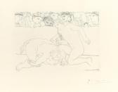 PICASSO Pablo Minotaure Vaincu, Pl. 89 From La Suite Vollard PICASSO Pablo Minotaure Vaincu, Pl. 89 From La Suite Vollard