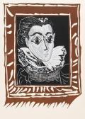 PICASSO Pablo Portrait De Jacqeline À La Fraise (la Dame À La Collerette) PICASSO Pablo Portrait De Jacqeline À La Fraise (la Dame À La Collerette)