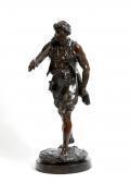 PICAULT Emile Louis A Bronze Figure Of A Fisherman PICAULT Emile Louis A Bronze Figure Of A Fisherman