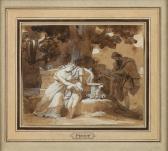 PICOT François Édouard Artist Sketching A Tomb PICOT François Édouard Artist Sketching A Tomb
