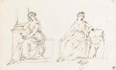 PICOZZI Carlo Figure Allegoriche Della Pittura E Della Scultura PICOZZI Carlo Figure Allegoriche Della Pittura E Della Scultura