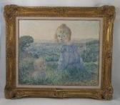 PIERRE Gustav Enfants Dans L'herbe PIERRE Gustav Enfants Dans L'herbe