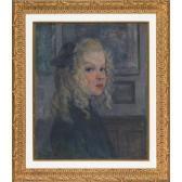 PIERRE Gustave Rene Little Blonde Girl With A Bow In Her Hair (the Artist’’’’s Daughter) PIERRE Gustave Rene Little Blonde Girl With A Bow In Her Hair (the Artist’’’’s Daughter)