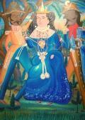 PIERRE HAITIAN Andre A Queen And Two Officers In A Junglescape PIERRE HAITIAN Andre A Queen And Two Officers In A Junglescape