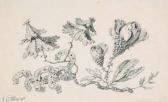 PILLEMENT Jean-Baptiste Entwurf Für Ein Ornament Mit Blüten Und Bändern PILLEMENT Jean-Baptiste Entwurf Für Ein Ornament Mit Blüten Und Bändern