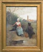 PINCHART Auguste Emile A Social Chat PINCHART Auguste Emile A Social Chat