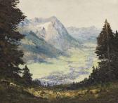 PIPPEL Otto Eduard Blick Ins Werdenfelser Land Auf Garmisch-partenkirchen PIPPEL Otto Eduard Blick Ins Werdenfelser Land Auf Garmisch-partenkirchen