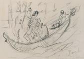 PISIS de Filippo Gondola Con Personaggi (paesaggio Di Venezia) PISIS de Filippo Gondola Con Personaggi (paesaggio Di Venezia)