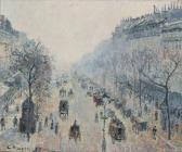 PISSARRO Camille Le Boulevard Montmartre, Brume Du Matin PISSARRO Camille Le Boulevard Montmartre, Brume Du Matin