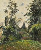 PISSARRO Camille Le Clocher De Bazincourt (étude) PISSARRO Camille Le Clocher De Bazincourt (étude)