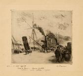 PISSARRO Camille Port De Rouen, Avec Cheminées PISSARRO Camille Port De Rouen, Avec Cheminées