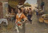 PITTO Giuseppe Italian Street Scene PITTO Giuseppe Italian Street Scene