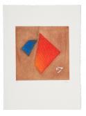 PIZA Arthur Luiz Compositions Formes, Orange, Noire, Bleu PIZA Arthur Luiz Compositions Formes, Orange, Noire, Bleu