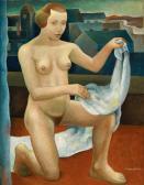 PLANCKH Viktor "kneeling Nude Withwhite Cloth” PLANCKH Viktor "kneeling Nude Withwhite Cloth”