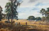 PLEISSNER Ogden Minton Quail Shooting PLEISSNER Ogden Minton Quail Shooting