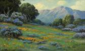 PODCHERNIKOFF Alexis Matthew Mountain Landscape With Poppies And Lupine PODCHERNIKOFF Alexis Matthew Mountain Landscape With Poppies And Lupine
