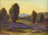 PODCHERNIKOFF Alexis Matthew Trees And Lupine In A Landscape PODCHERNIKOFF Alexis Matthew Trees And Lupine In A Landscape