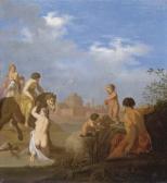 POELENBURGH van Cornelis Clélie Traversant Le Tibre, Avec Le Château Saint-ange Dans Le Fond POELENBURGH van Cornelis Clélie Traversant Le Tibre, Avec Le Château Saint-ange Dans Le Fond
