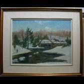 POIRIER Narcisse Paysage D’’’’hiver St. Canut POIRIER Narcisse Paysage D’’’’hiver St. Canut